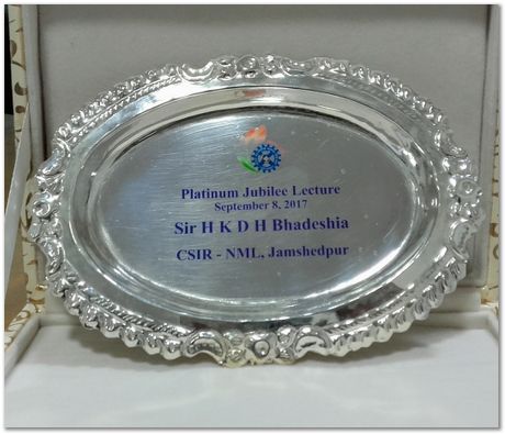 20170908_141634.jpg Tata Steel, Harry Bhadeshia, Tata Steel Professor of Metallurgy, Cambridge University, Jamshedpur, India, 2017