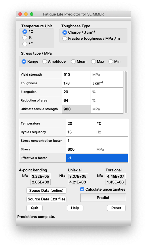 Screenshot of FLiPS prediction and input data.